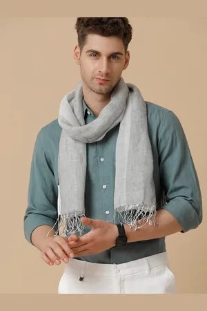 Linen Club Unisex Striped Pure Linen Stole