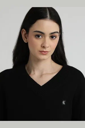 Calvin Klein Women Pure Cotton V-Neck Pullover