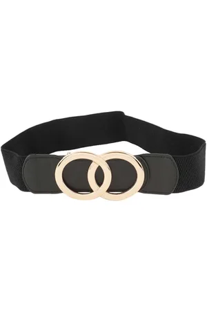STYLE SHOES Women Push Pin Closure Stretchable Textured Belt