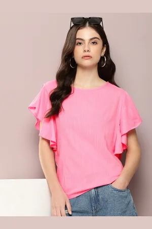 Kook N Keech Flutter Sleeves Ruffles Top