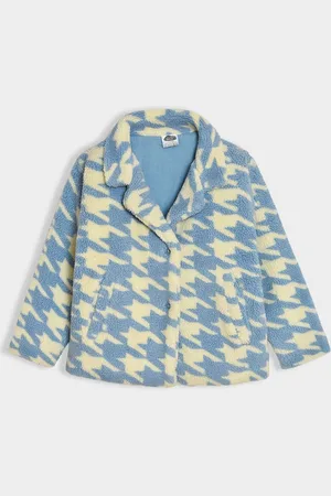 MiArcus Girls Pattern Printed Sherpa Coats