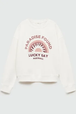 MANGO Girls Typography Printed Sweatshirt