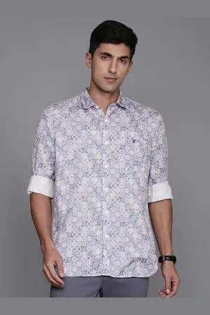 Louis Philippe Slim Fit Ethnic Printed Casual Shirt