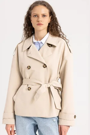 DeFacto Women Lapel Collar Longline Tailored Jacket