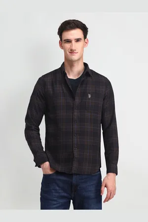 Ralph Lauren Men Comfort Tartan Checked Cotton Slim Fit Casual Shirt