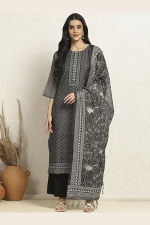 Biba Geometric Printed Unstitched Dress Material