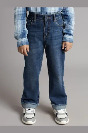 Ed-a-Mamma Boy Regular Fit Mid-Rise Comfort Light Fade Stretchable Jeans