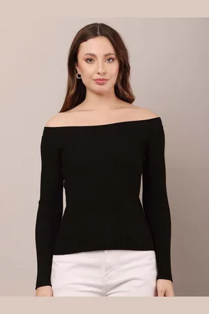 NoBarr Women Solid Off-Shoulder Top