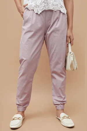 Lifestyle Women Solid Regular Fit Joggers