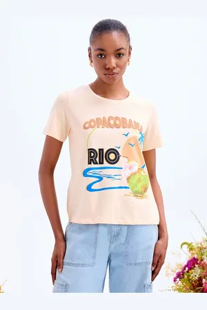 COVER STORY Women Graphic Printed Round Neck Cotton T-shirt