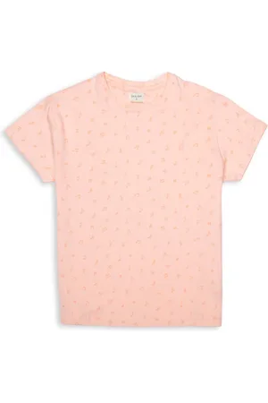 Gini and Jony Girls Conversational Printed Round Neck Cotton T-shirt