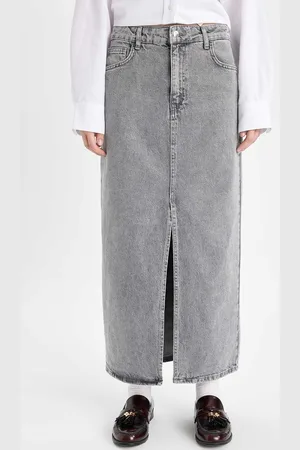 DeFacto Pure Cotton Straight Maxi Skirt