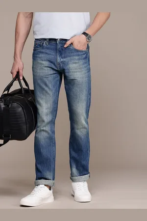 Nautica Men Pure Cotton Straight Fit Heavy Fade Jeans