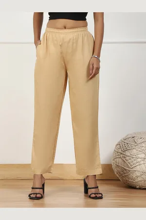 Biba Women Solid Knitted Palazzos