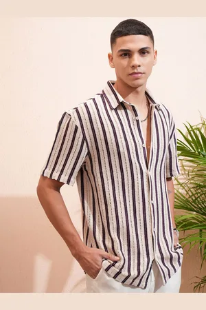 Highlander Men Crochet Relaxed Shirt