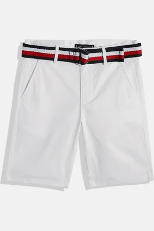 Tommy Hilfiger Boys Self Design Regular Shorts With Belt