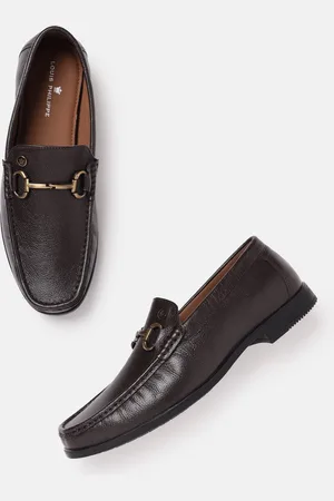 Louis Philippe Men Formal Leather Horsebit Loafers