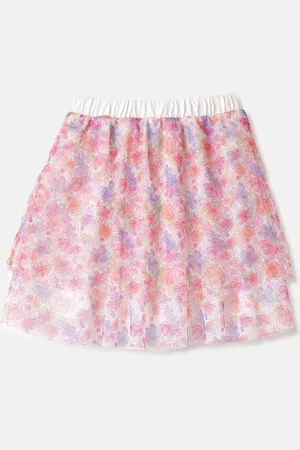 Benetton Infants Girls Printed Knee Length Skirt