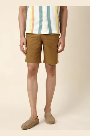 Fabindia Mid-Rise Cotton Shorts