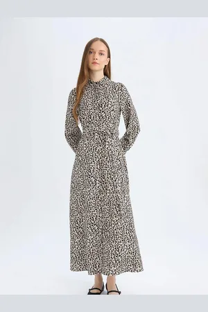 DeFacto Animal Print Maxi Dress
