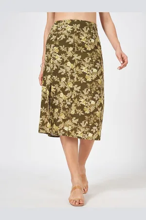 Pantaloons Floral Printed A-Line Knee-Length Skirts