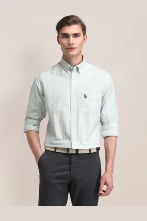 U.S. Polo Assn. Men Classic Opaque Striped Formal Shirt