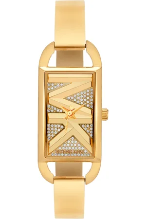 Michael Kors Women Empire Embellished Dial & Stainless Steel Straps Analogue Watch MK4840I
