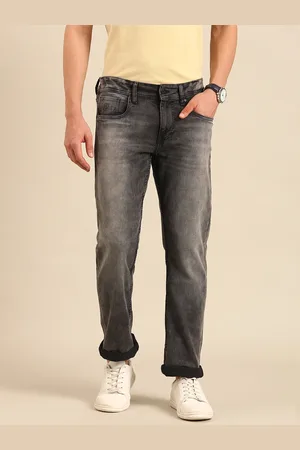 Being Human Men Straight Fit Heavy Fade Stretchable Jeans