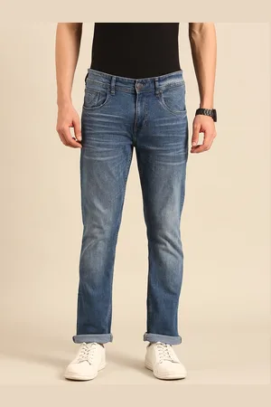 Being Human Men Straight Fit Light Fade Stretchable Jeans