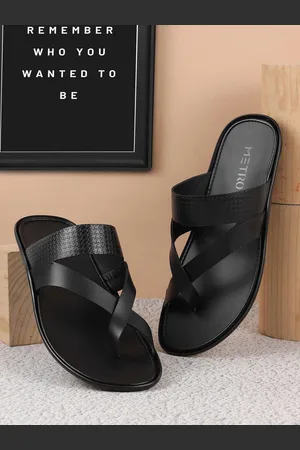 Metro Men Leather Comfort Sandals