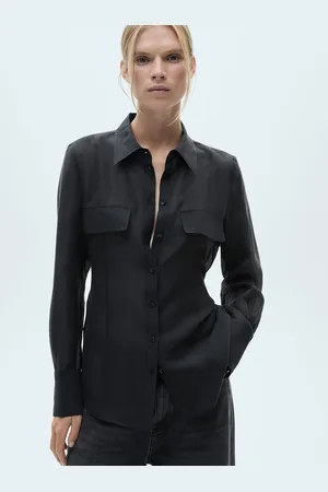 MANGO Tie-Up Waist Casual Shirt