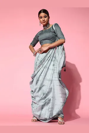 Kalini Tie and Dye Gotta Patti Silk Blend Saree
