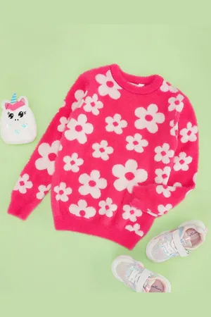 Pantaloons Girls Floral Printed Pullover