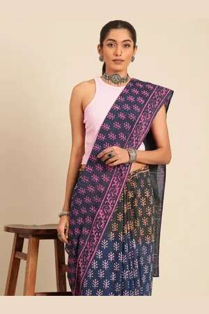 Taavi Pure Cotton Dabu Saree