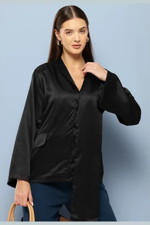 Chemistry Satin Shirt Style Top