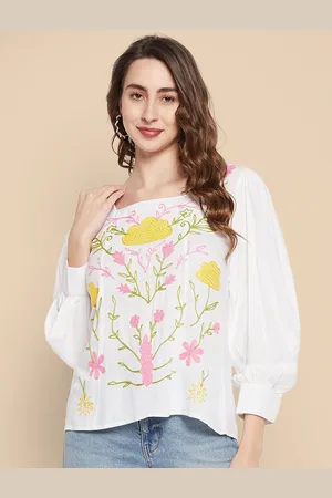 all about you Women Floral Printed Square Neck Top