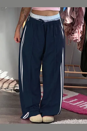 LULU & SKY Women Flared High-Rise Regular Trousers