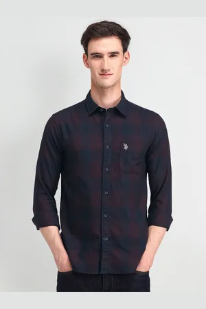 Ralph Lauren Men Comfort Tartan Checked Cotton Slim Fit Casual Shirt