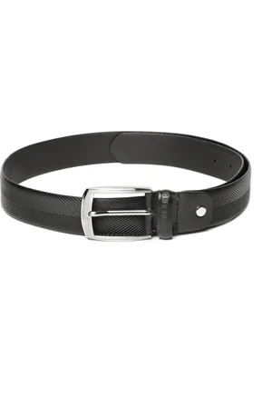 Woodland Men Textured Leather Formal Belt