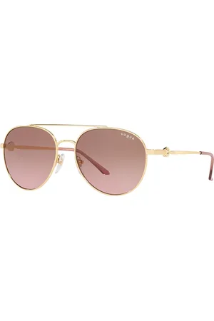 vogue Women Aviator Sunglasses with UV Protected Lens