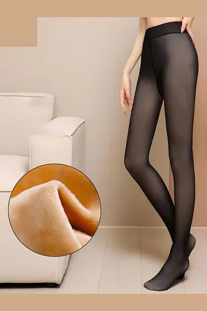 Hill Islands Winter Tone Dual Tone Semi Sheer Thermal Stockings