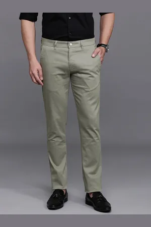 Louis Philippe Men Printed Super Slim Fit Chino Trousers