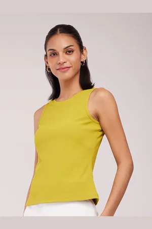 FableStreet Women Solid Round Neck Top