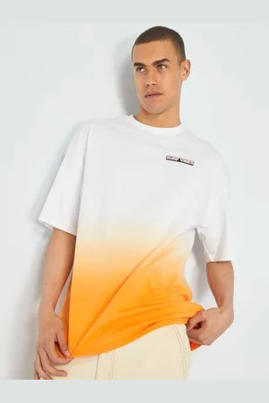 KIABI Men Dyed Pure Cotton Boxy T-shirt