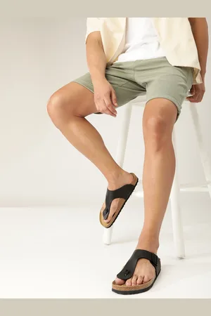 Birkenstock Ramses Black Regular Width Birko-Flor Thong Sandals