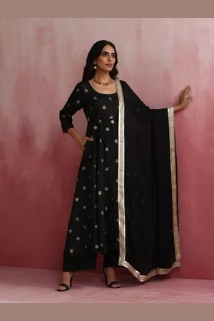 trueBrowns Viscose Silk Kurta Dupatta Set