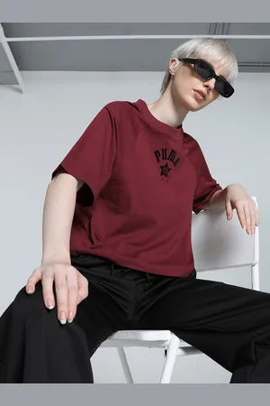PUMA Classics Play Women Typography Printed Relaxed Fit Cotton T-shirt