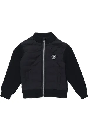 Ralph Lauren Boys High Neck Knitted Pure Cotton Bomber Jacket