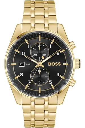 HUGO BOSS Men Skytraveller Bracelet Style Analogue Chronograph Watch 1514152