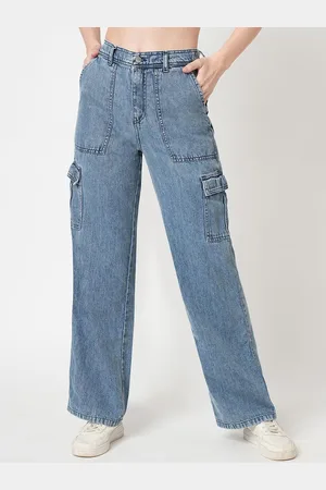 Kraus Women Loose Fit High-Rise Cotton Cargo Trouser